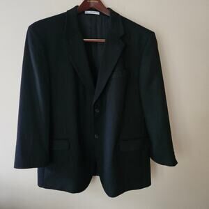 Bachrach Covarra Men's 95% Cashmere Blazer Size 46R Black 2-Button